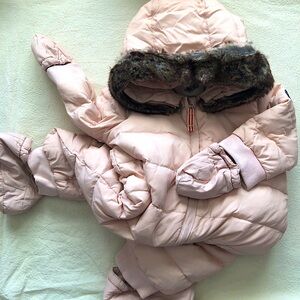 Petit Bateau Pink Puffer Jacket for Kids